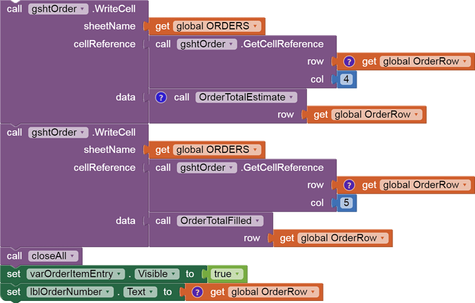 failing write Cell command