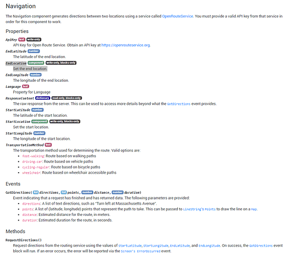 NavigationDocumentation