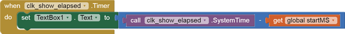 wwhen clk_show_elapsed Timer