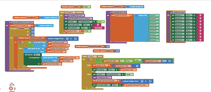 Code of memory game