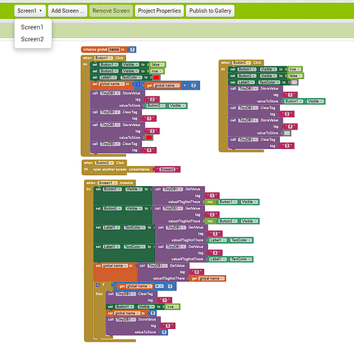 to store the last state and the label text color