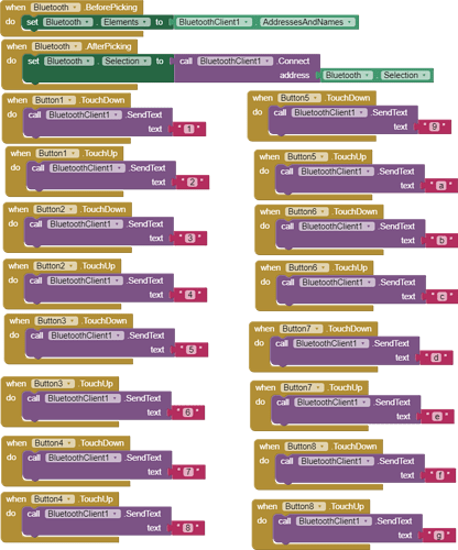 Blocks for arduino and esp32