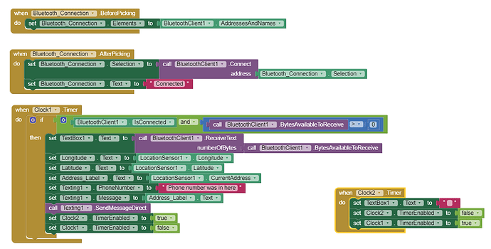 MIT App Inventor code