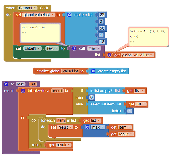 maxValueNumbersInList