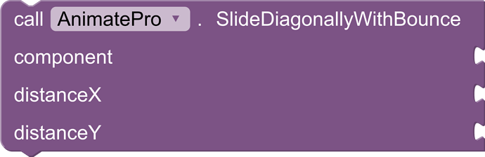 SlideDiagonallyWithBounceBlock