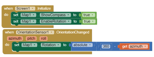 orientationsAzimuth