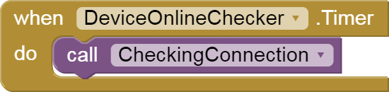 when DeviceOnlineChecker Timer