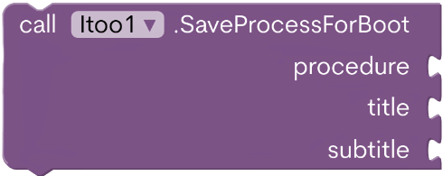 SaveProcessForBoot